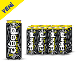  - Deep Enerji Şekersiz Kutu 250 ml 12&prime;li Paket