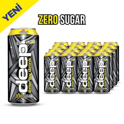 Deep Enerji Şekersiz Kutu 500 ml 12′li Paket