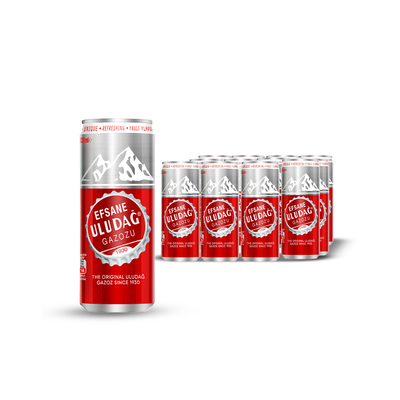 Efsane Uludağ Gazozu Kutu 330 ml 12′li Paket