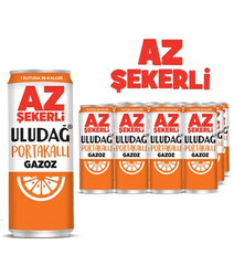  - AZ ŞEKERLİ Efsane Uludağ Portakallı Gazozu Kutu 330 ml 12′li