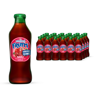 Uludağ Frutti Narlı Cam 200 ml 24′lü Paket