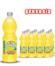  - Uludağ Limonata Şekersiz Pet 1 Lt 12'li Paket
