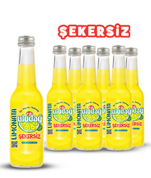 Uludağ Limonata Şekersiz Cam 250 ml 6'lı Paket