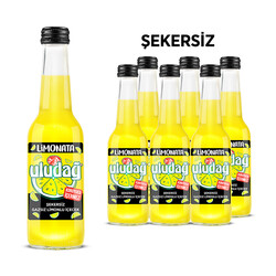  - Uludağ Limonata Şekersiz Cam 250 ml 6'lı Paket